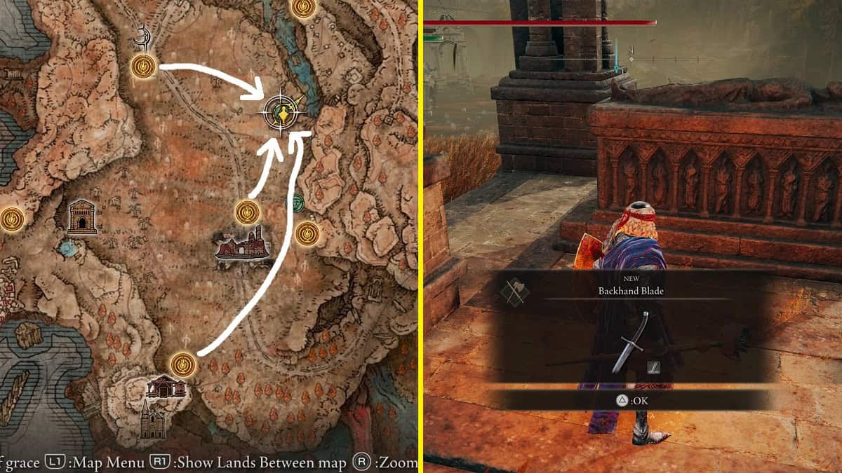 All Backhand Blade Locations in Elden Ring Shadow of the Erdtree