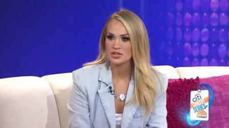Carrie Underwood during TV interview