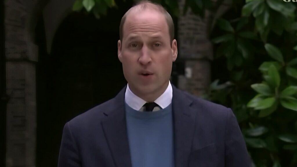 Prince William giving a speech.