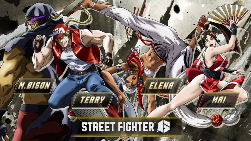 street fighter 6 season 2 character reveal trailer fatal fury cross over SNK terry mai elena bison 