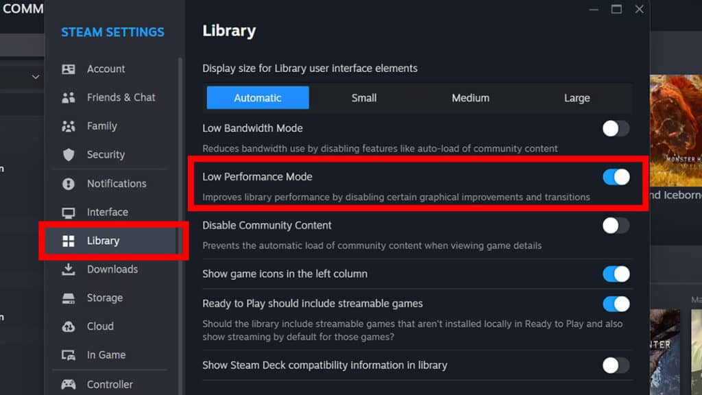 Disable Certain Steam Library Settings To Fix Client Webhelper High Memory Usage
