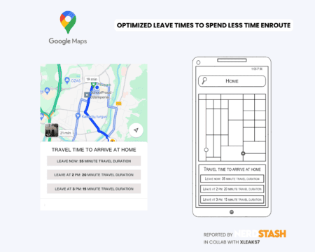 Google Maps Leave Time Recommendations for Different Travel Duration