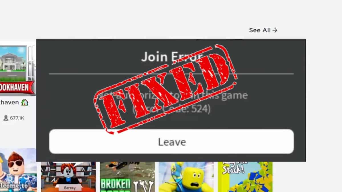 How to Fix Error Code 524 in Roblox