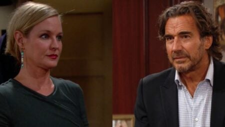 The Young and the Restless heroine Sharon Newman and The Bold and the Beautiful character Ridge Forrester.