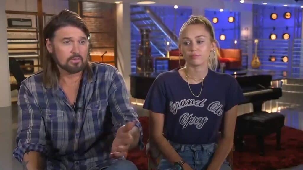 Miley Cyrus and dad Billy Ray Cyrus